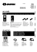 FARFISA INTERCOMS ZHERO ZH1262AGLB Manual предпросмотр