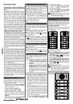 Preview for 34 page of Farfisa ALBA CA2124AB Manual