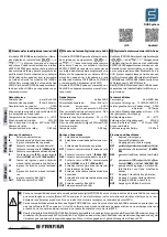 Preview for 2 page of Farfisa Alba Series Manual