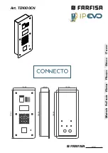 Preview for 1 page of Farfisa CONNECTO TD1000CN Manual