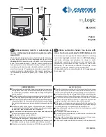 Preview for 1 page of Farfisa myLogic ML2262C Installation And User Manual