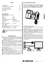 Preview for 15 page of Farfisa PDX2000 Manual