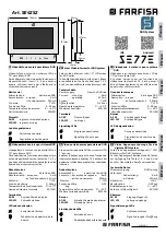 Предварительный просмотр 1 страницы Farfisa Sette SE4252 Instruction Manual