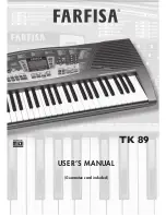 Farfisa TK 89 User Manual preview