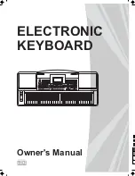 Farfisa TK95 Owner'S Manual preview