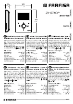 Preview for 1 page of Farfisa Zhero ZH1151WE Manual
