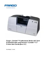 FARGO electronics CardJet 410 User Manual предпросмотр