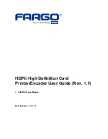 Предварительный просмотр 1 страницы FARGO electronics HDPii User Manual