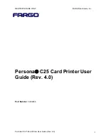 FARGO electronics Persona C25 User Manual preview