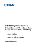 Fargo HDP100 User Manual preview