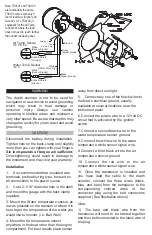 Предварительный просмотр 2 страницы Faria Beede Dual Temperature Depth Sounder Owner'S Manual