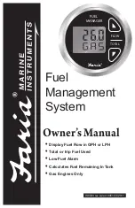 Faria Fuel Manager Owner'S Manual preview