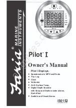 Faria Pilot 1 Owner'S Manual preview