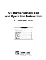 Preview for 1 page of Farm Fans C2100A Series Installation And Operation Instructions Manual