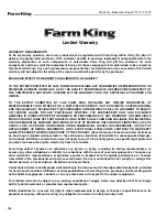 Preview for 154 page of Farm King 12112 Operator And Parts Manual