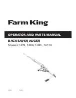 Farm King 1370 Operator And Parts Manual preview