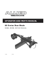 Preview for 1 page of Farm King Allied 80 Series Operator And Parts Manual