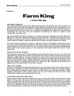 Preview for 69 page of Farm King BW150 Operator And Parts Manual