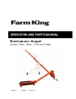 Preview for 1 page of Farm King Model 1050 Operator And Parts Manual