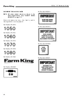 Preview for 22 page of Farm King Model 1050 Operator And Parts Manual