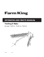 Farm King TVR12 Operator And Parts Manual preview