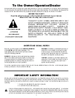 Preview for 4 page of FARM STAR DCR-4 Owner'S/Operator'S Manual