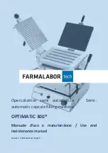 FARMALABOR OPTIMATIC 300 Use And Maintenance Manual предпросмотр