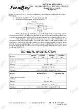 Preview for 16 page of FarmBoy FB-KBS-160 Operation Manual