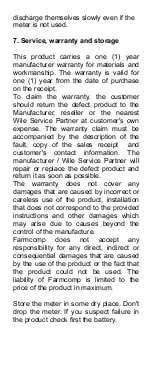 Preview for 13 page of Farmcomp Wile 25 Operating Instructions Manual