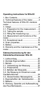 Preview for 3 page of Farmcomp Wile 65 Operating Instructions Manual