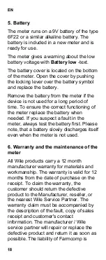 Preview for 18 page of Farmcomp Wile 65 Operating Instructions Manual