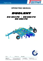 Farmet DUOLENT DX 460 PS Operating Manual предпросмотр