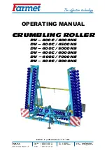 Farmet DV-400C/4000NS Operating Manual предпросмотр