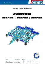 Предварительный просмотр 1 страницы Farmet FANTOM 650 PRO Operating Manual