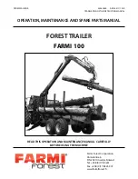 Farmi Forest Corporation 100 Operation, Maintenance And Spare Parts Manual предпросмотр