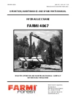 Farmi Forest Corporation 4067 Operation, Maintenance And Spare Parts Manual предпросмотр