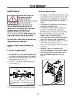 Предварительный просмотр 26 страницы Farmi Forest Corporation CH380HF Operation, Maintenance And Spare Parts Manual