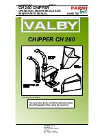 Farmi Forest Corporation VALBY CH 260 Operation, Maintenance And Spare Parts Manual preview