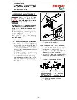 Предварительный просмотр 20 страницы Farmi Forest Corporation VALBY CH 260 Operation, Maintenance And Spare Parts Manual