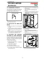 Предварительный просмотр 24 страницы Farmi Forest Corporation VALBY CH 260 Operation, Maintenance And Spare Parts Manual