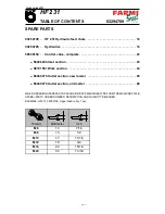 Предварительный просмотр 8 страницы Farmi Forest Corporation VALBY HF 231 Operation, Maintenance And Spare Parts Manual