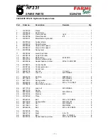 Предварительный просмотр 17 страницы Farmi Forest Corporation VALBY HF 231 Operation, Maintenance And Spare Parts Manual