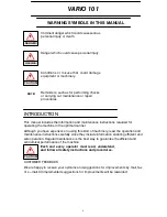 Preview for 2 page of Farmi Forest Corporation VARIO 101 Operating, Maintenance And Spare Parts Manual