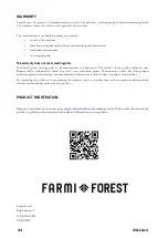 Preview for 34 page of Farmi Forest CH180 AVANT Operation And Maintenance Manual