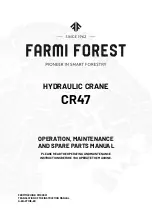 Farmi Forest CR47 Operation, Maintenance And Spare Parts Manual preview