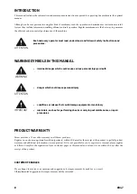 Preview for 6 page of Farmi Forest CR47 Operation, Maintenance And Spare Parts Manual