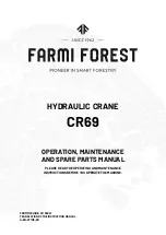 Предварительный просмотр 1 страницы Farmi Forest CR69 Operation, Maintenance And Spare Parts Manual