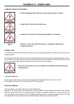 Предварительный просмотр 3 страницы Farmi Forest FARMI 4571 Operation, Maintenance And Spare Parts Manual