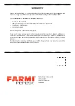 Предварительный просмотр 53 страницы Farmi Forest FARMI 4571 Operation, Maintenance And Spare Parts Manual