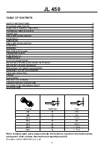 Preview for 5 page of Farmi Forest JL 450 Operation, Maintenance And Spare Parts Manual